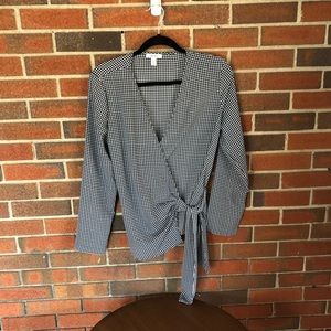 Nine West wrap shirt